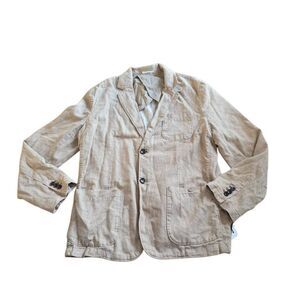 Goodiefellow & co  mens Sz L beige linen blend blazer